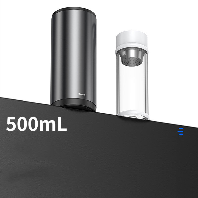 Alloy Car Trash Bin with Odor-Seal Lid