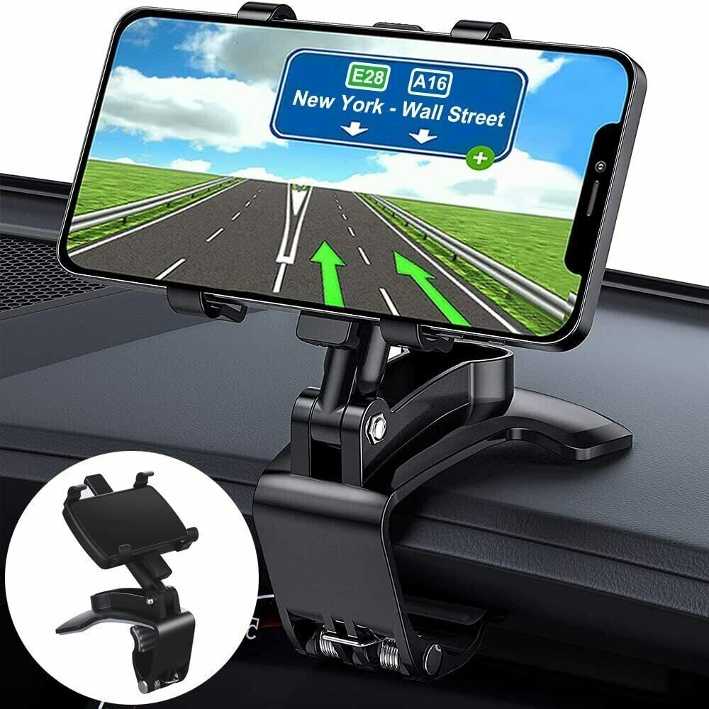 Universal Car Dashboard Phone Mount, Clamp and Cradle Style
