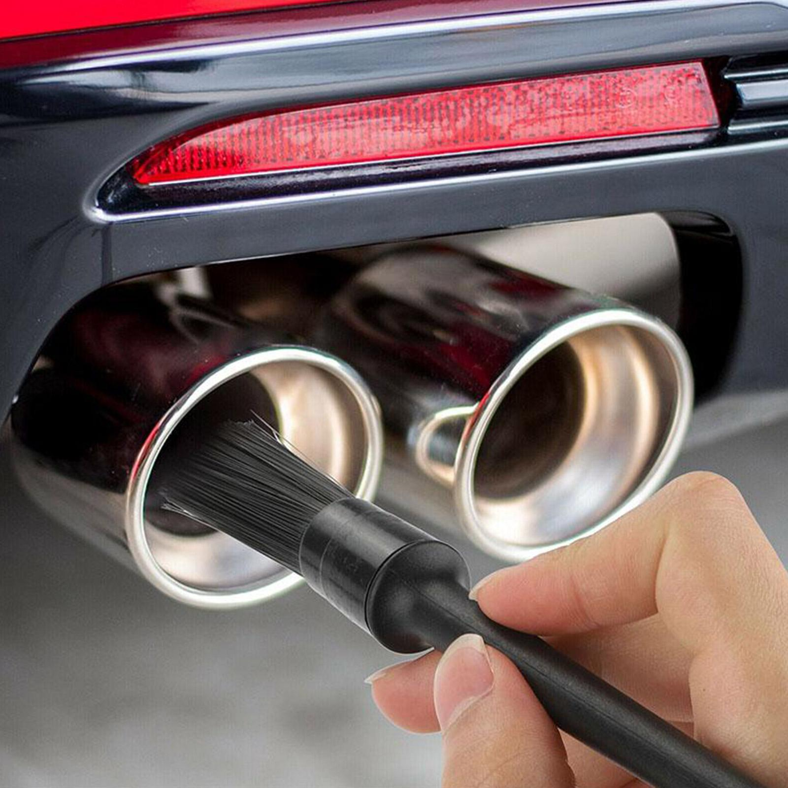 5-Piece Boar Hair Car Detailing Brush Kit