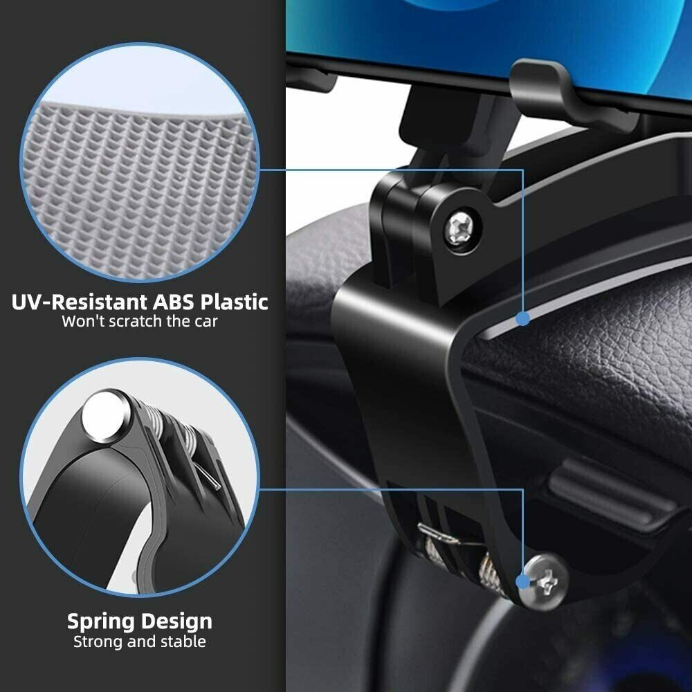 Universal Car Dashboard Phone Mount, Clamp and Cradle Style
