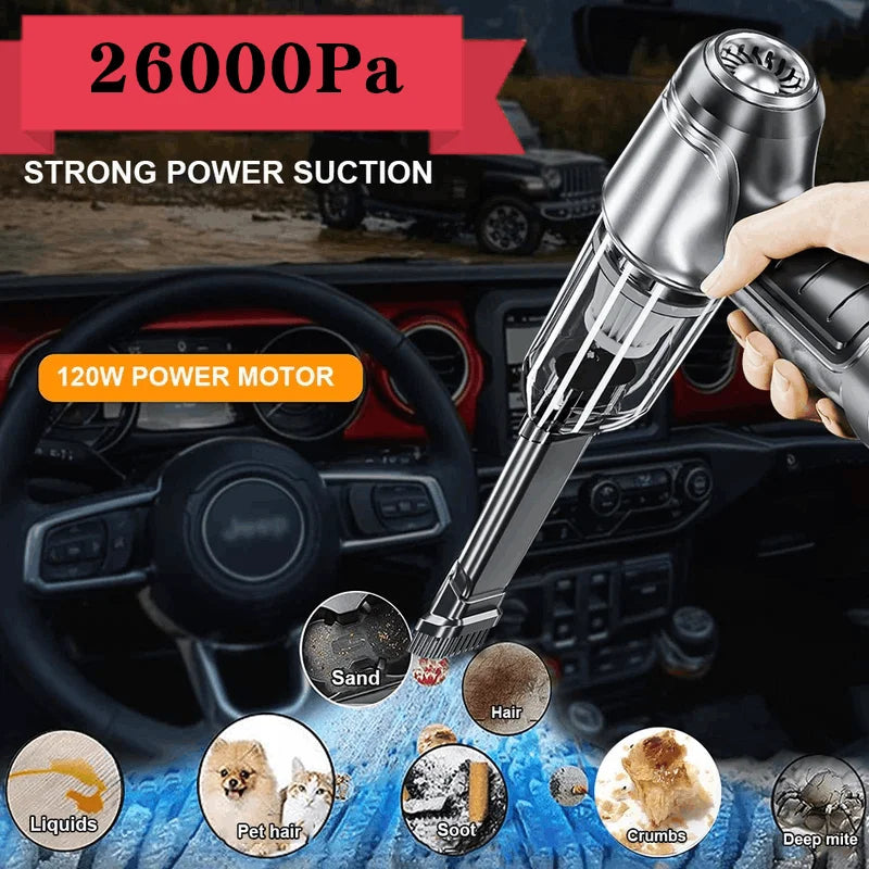 Cordless Car Vacuum Cleaner, 26,000PA Suction