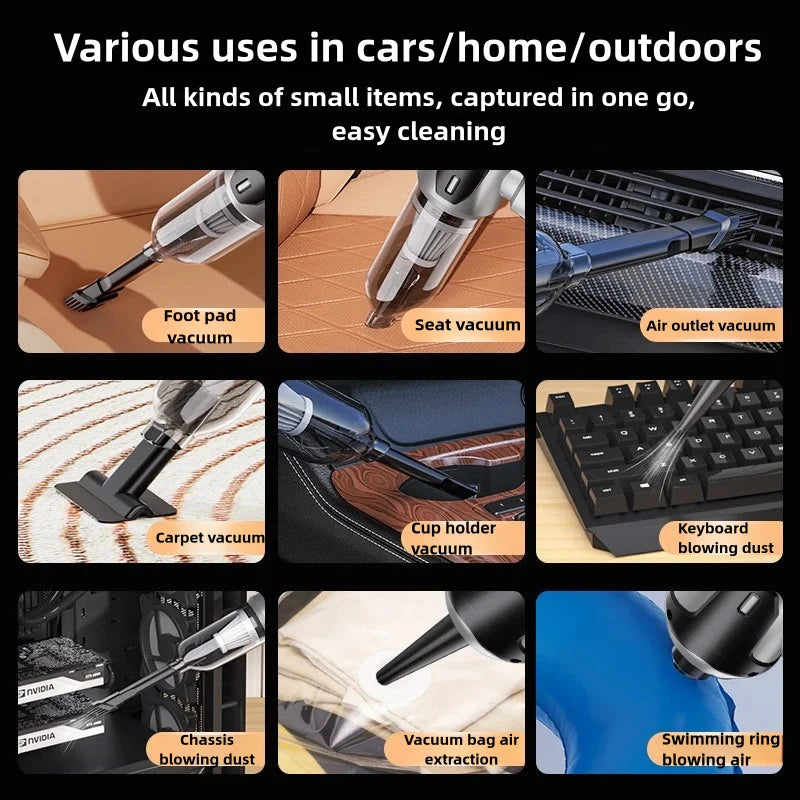 4-in-1 Wireless Car Vacuum, Inflator &amp; Air Blower