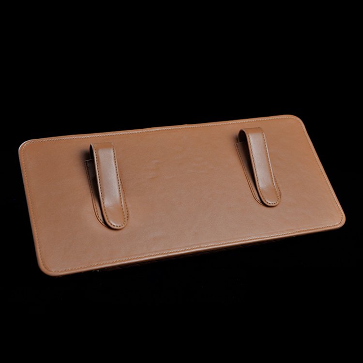 Leather Car Sun Visor Organizer, Multifunction