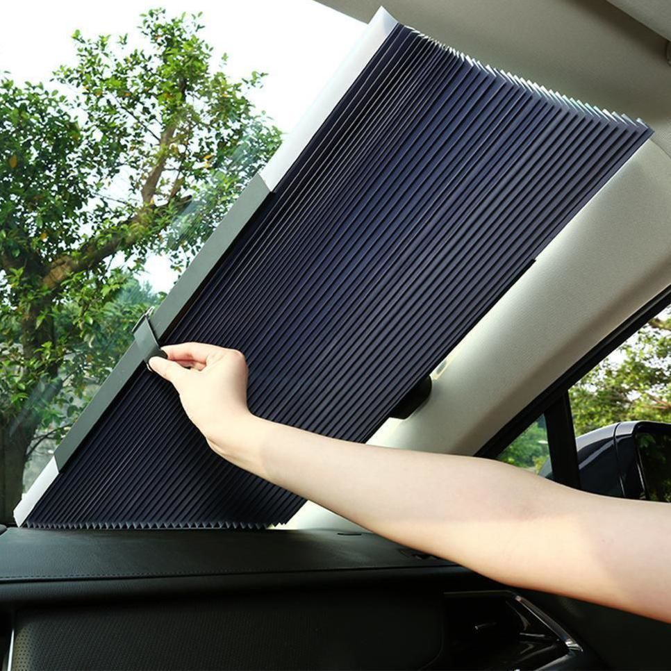 Retractable Windshield Sun Cover with UV Protection