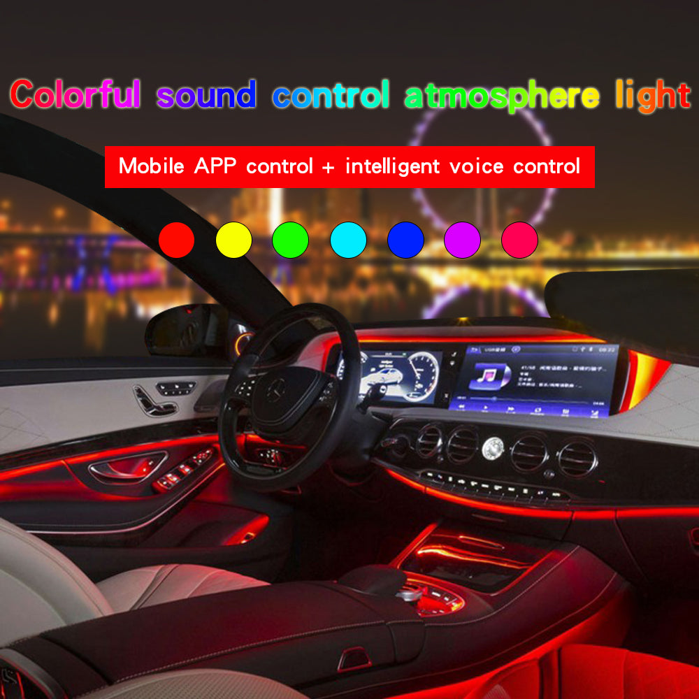 RGB Car Interior Atmosphere Lamp with App &amp; Remote Control