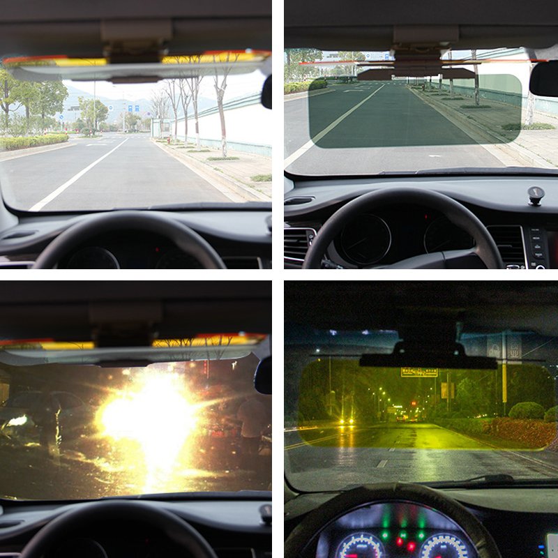 See-Through Anti-Glare Sun Visor