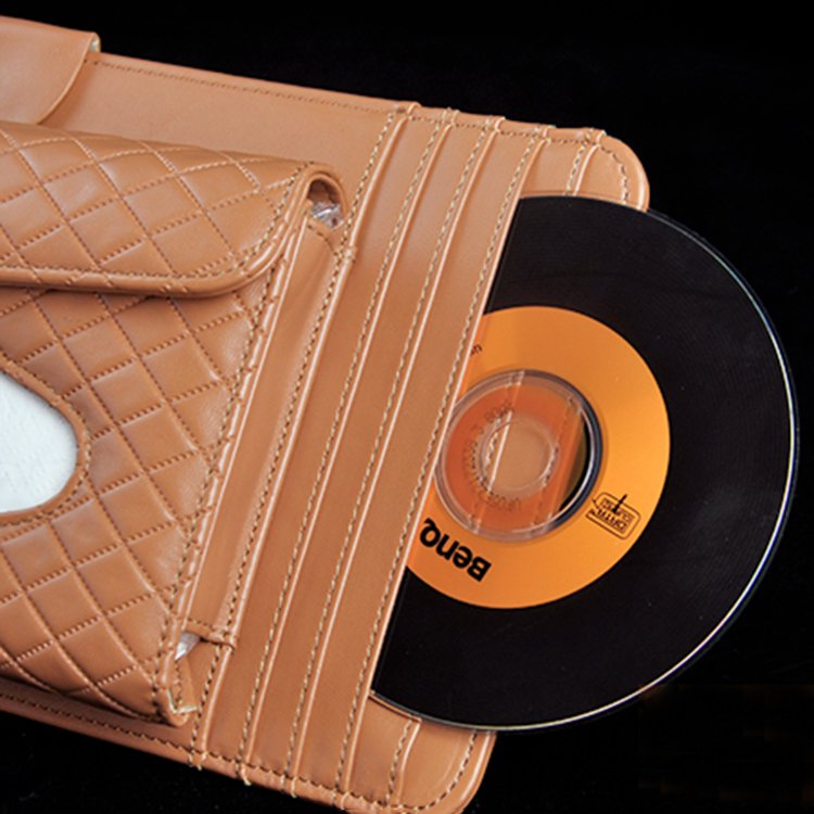 Leather Car Sun Visor Organizer, Multifunction